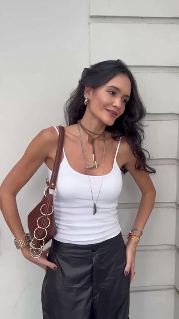 Video de Shoulder Bag Bag Couro Legítimo Orbit Caramelo