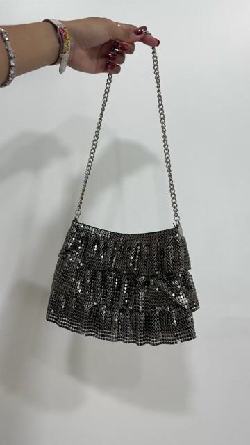Vídeo de BOLSA MALHA DE METAL GRAFITE •