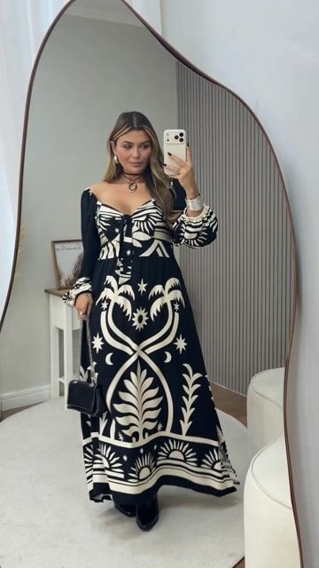 Vídeo de VESTIDO PLUS SIZE MANGA LONGA PRETO E OFF WHITE: O CLÁSSICO REINVENTADO