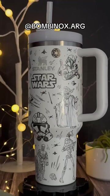 Video de QUENCHER STANLEY ORIGINAL 1,2 L FULL GRABADO PERSONALIZADO - TEMÁTICA: STAR WARS