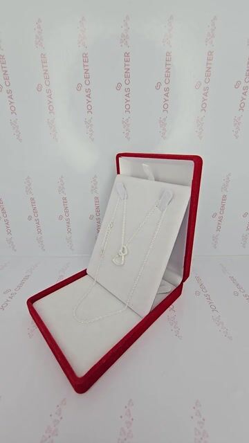 Video de Collar Cadena Mini Rolo 40/45 Cm Dos Corazones C1945 Plateado