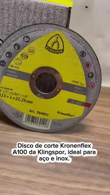 Vídeo de Kit com 50 Discos de Corte Kronenflex A 100