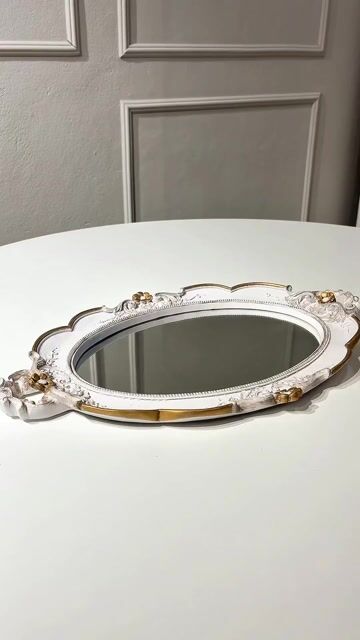 Video de Kit higiene branco e rosa velho com filete de ouro 5 peças