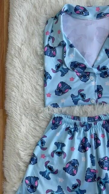Video de [MODAL SOFT - CORTO] CAMISERO INFANTIL STITCH CELESTE
