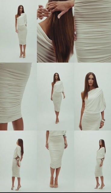 Video de CONJUNTO DRAPEADO BODY/SAIA/CAPA GRACE