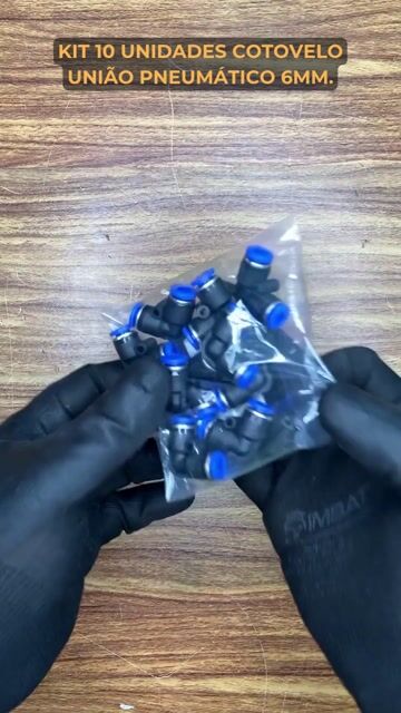 Vídeo de Cotovelo União 16 mm Preto em Plástico
