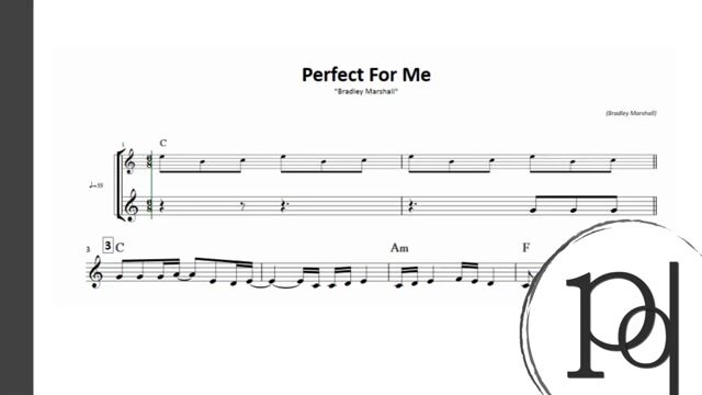 Vídeo de Perfect For Me · Bradley Marshall