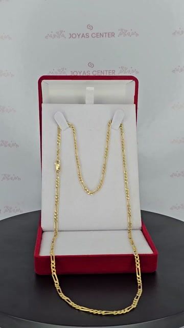 Video de Cadena Collar Oro 18k Figaro 3y1 3x1 De 60 Cm Y 6.7 Gr