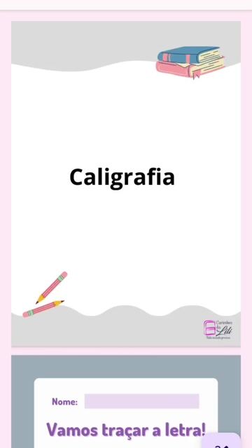 Vídeo de Atividades de Caligrafia - 155 Paginas para imprimir