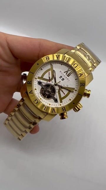 Video de Bvlgari Iron Man Tourbillon 47mm - AÇO DOURADO/MOSTRADOR BRANCO