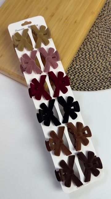 Video de Pack 12 Pinzas Bow Velvet