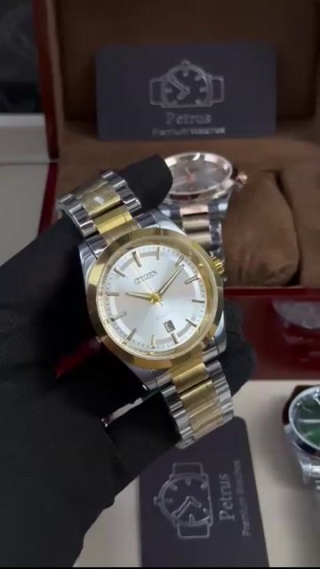 Video de Citizen 41mm - AÇO COM DOURADO/MOSTRADOR BRANCO