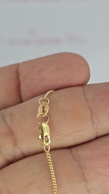 Video de Collar Grumet Oro 18k Amarillo 45 Cm Mosqueton - Tb - C2350