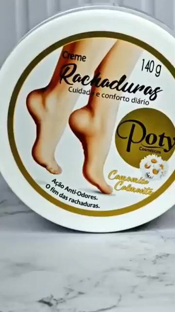 Vídeo de Creme para Rachaduras Camomila Calmante 140g Poty Cosméticos