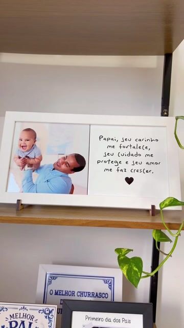 Video de Duo de Azulejos com Foto Personalizada e Papai, seu carinho me fortalece | ITsLEJO
