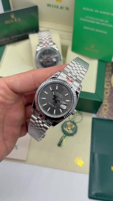 Video de Rolex Datejust - 40mm - Mostrador cinza