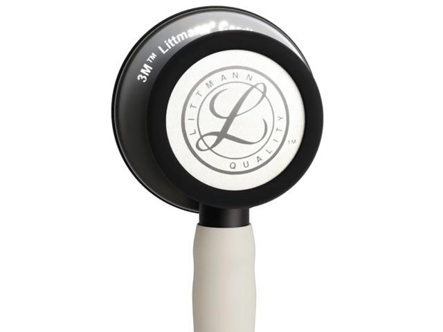 Vídeo de Estetoscópio 3M™ Littmann® Cardiology IV™ 6186c - Branco Alabastro Cetim com Preto Fosco