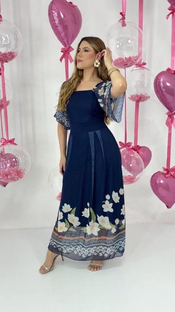 Vídeo de VESTIDO DE TULE ESTAMPADO 3675