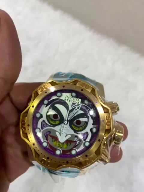 Vídeo de Reserve Venom Coringa Dourado Roxo Linha Premium Limited Edition