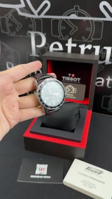 Video de Tissot chronograph 40mm - AÇO/MOSTRADOR PRETO - COURO