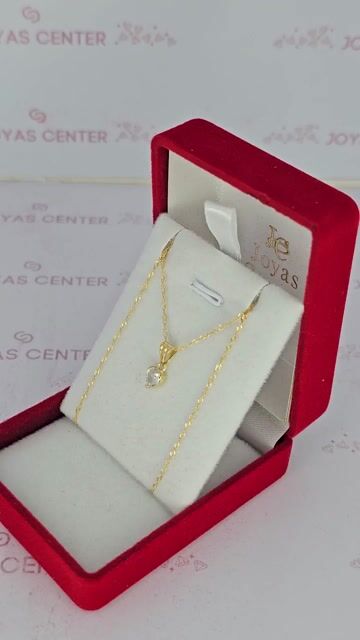 Video de Collar Oro 18k Dije Corazón Grifas Blanco Rojo Rosa C2027
