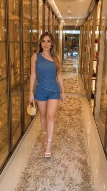 Video de Conjunto jeans blusa + short july