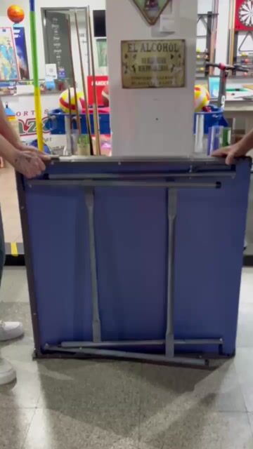 Video de Mini Mesa de Ping Pong Plegable con Red y Ruedas