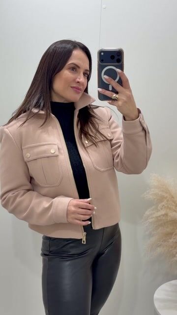 Video de JAQUETA MY PLACE COM BOLSOS - NUDE Ref: 45335010059
