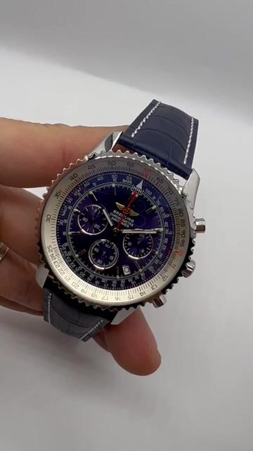 Video de Breitling Navitimer 43mm - AÇO/MOSTRADOR AZUL - COURO