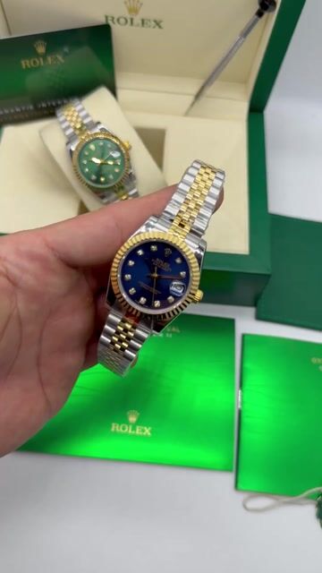 Video de Rolex Datejust - 32mm - Mostrador azul