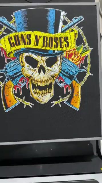 Video de Remera Guns And Roses Logo Pistolas Degastado