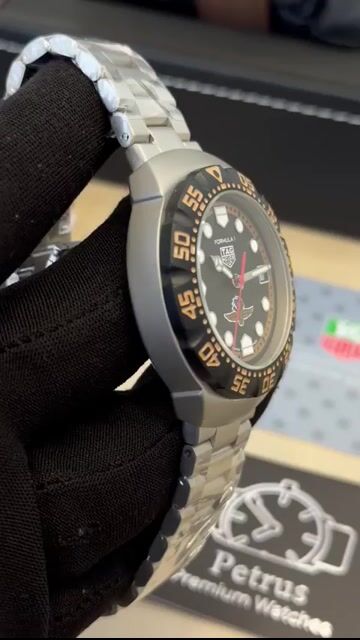Video de TAG Heuer Fórmula 1 Indianapolis 500 38mm - AÇO/MOSTRADOR PRETO