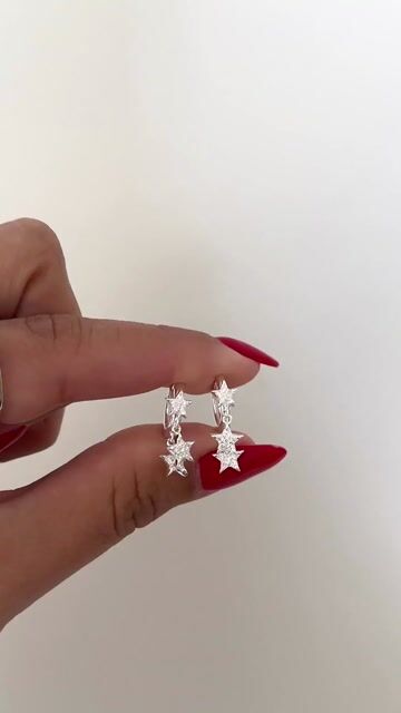 Video de Argollas con estrellas (par)