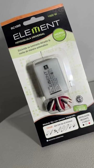 Video de Fotocélula Universal Element 1000w RC1000
