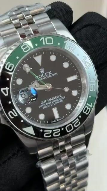 Video de GMT Master II 40mm - AÇO/MOSTRADOR PRETO (SPRITE)