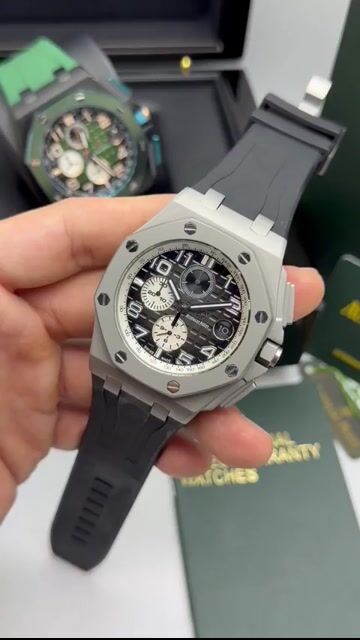 Video de Audemars Piguet Royal Oak Offshore 44mm - AÇO/MOSTRADOR PRETO - SILICONE