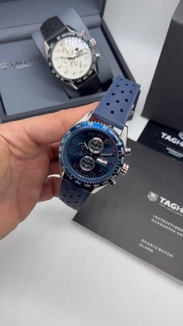 Video de TAG Heuer Carrera 44mm - AÇO/MOSTRADOR AZUL - SILICONE
