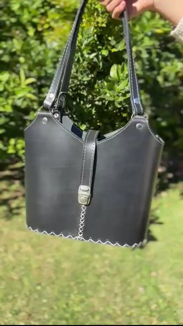 Video de BOLSO PREMIUM 100% CUERO NEGRO