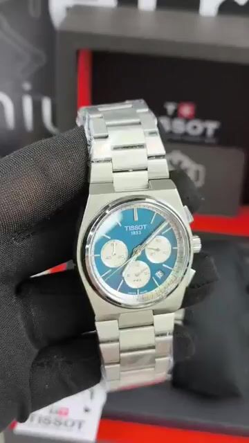 Video de Tissot PRX Chronograph 37mm - Aço/Mostrador Azul