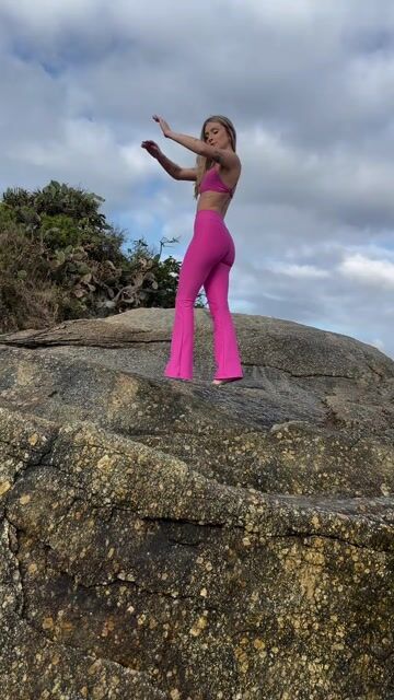 Vídeo de Legging Flare Balance Sunset Pink
