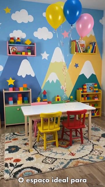 Vídeo de Mesa Infantil 120x60 Para Desenhar ou Colorir Infantil Residências, Escolas e Creches