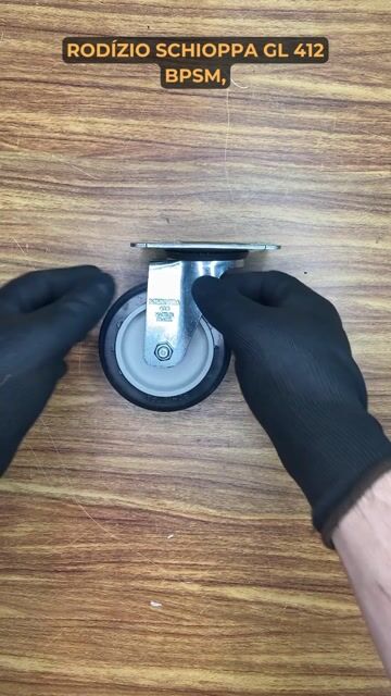 Vídeo de Rodízio Giratório 4 Polegadas GL 412 BP-SM 65KG - SCHIOPPA