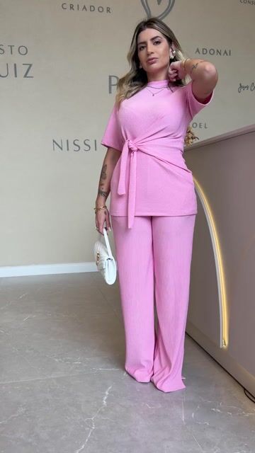 Video de Conjunto Mariana crepe anarruga (rosa bebe)