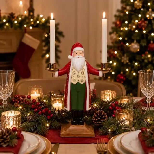 Video de Papa Noel portavelas