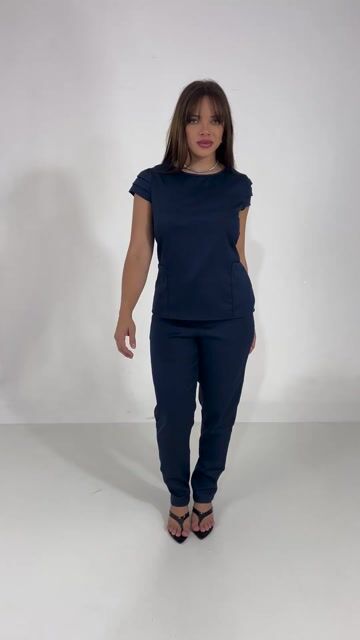 Vídeo de Scrub luna (azul marinho)