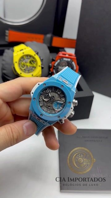 Vídeo de Big Bang Relógio Premium Azul Claro Masculino | CIA IMPORTADOS
