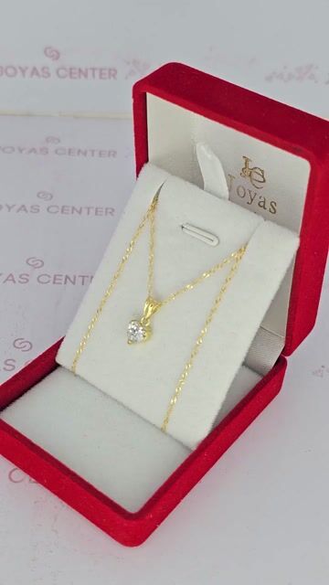 Video de Collar Oro 18k Dije Corazón Grifas Blanco Rojo Rosa C2028