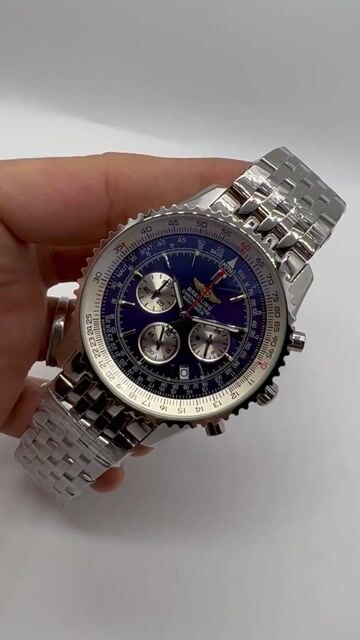 Video de Breitling Navitimer 43mm - AÇO/MOSTRADOR AZUL