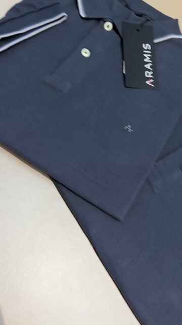 Vídeo de Polo Aramis 4 Frisos Cinza Antracite