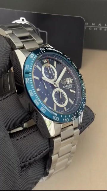Video de TAG Heuer Carrera 44mm - AÇO/MOSTRADOR AZUL